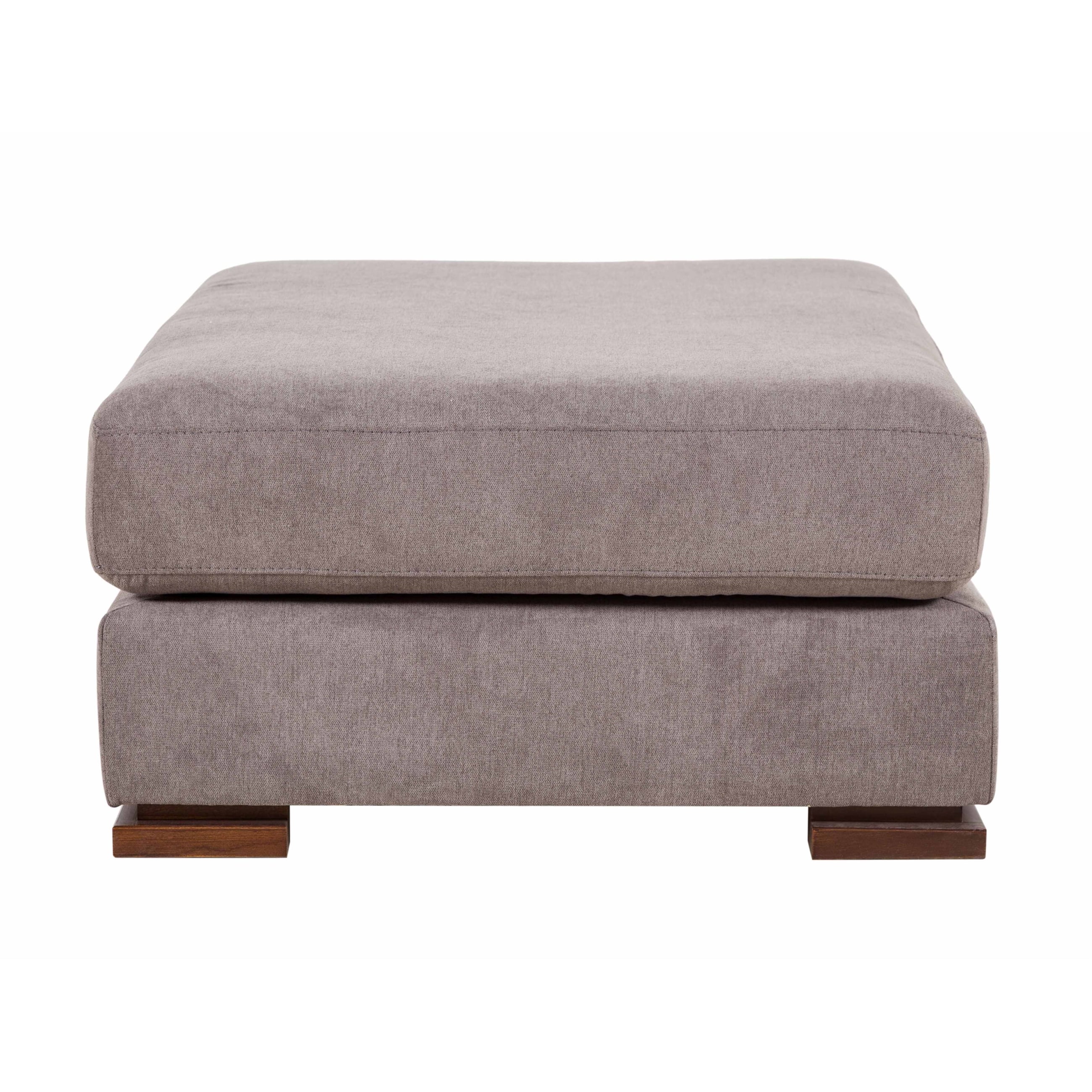 CAPRI GRİ AHŞAP AYAK PUF