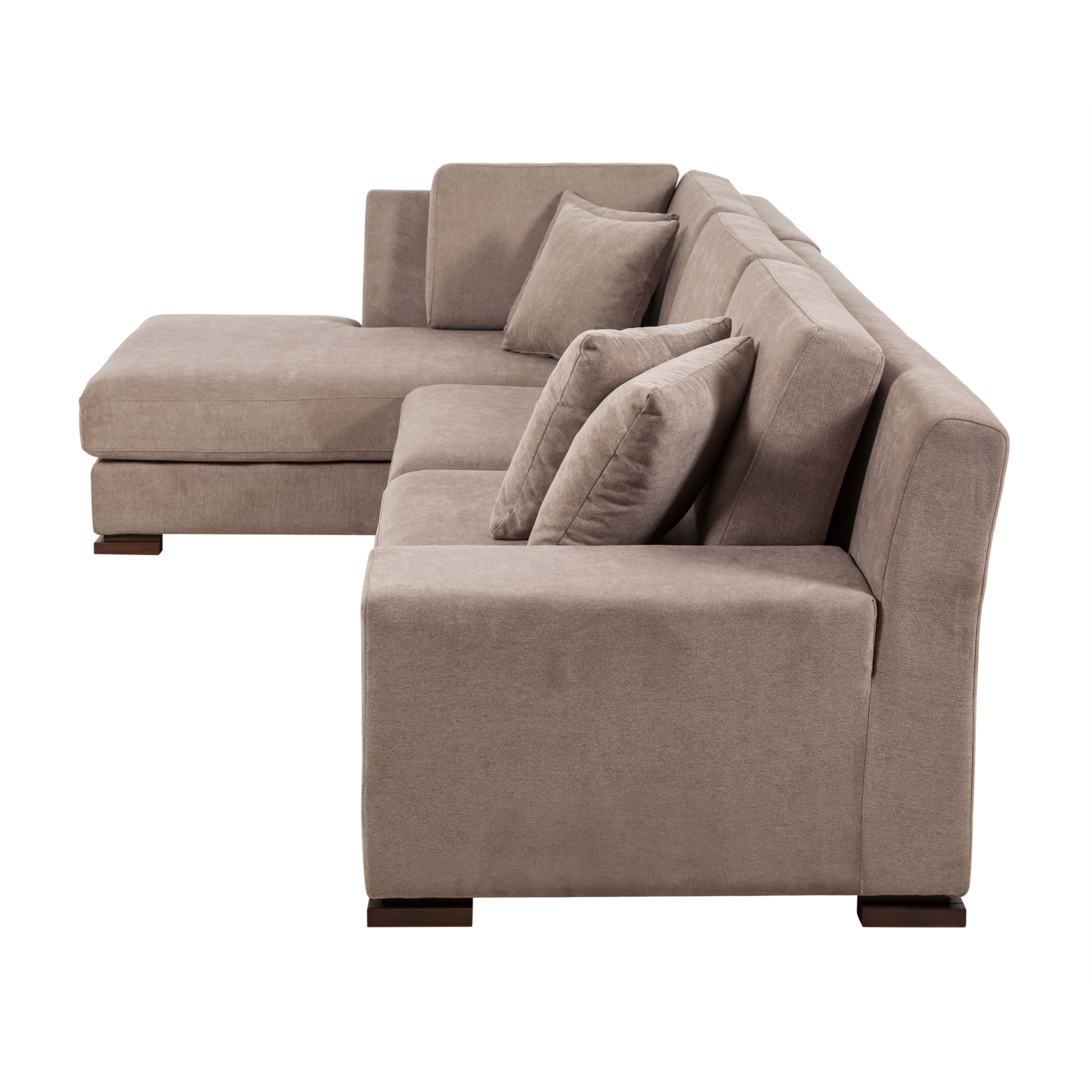 CAPRI VİZON AHŞAP AYAK L KOLTUK SAĞ