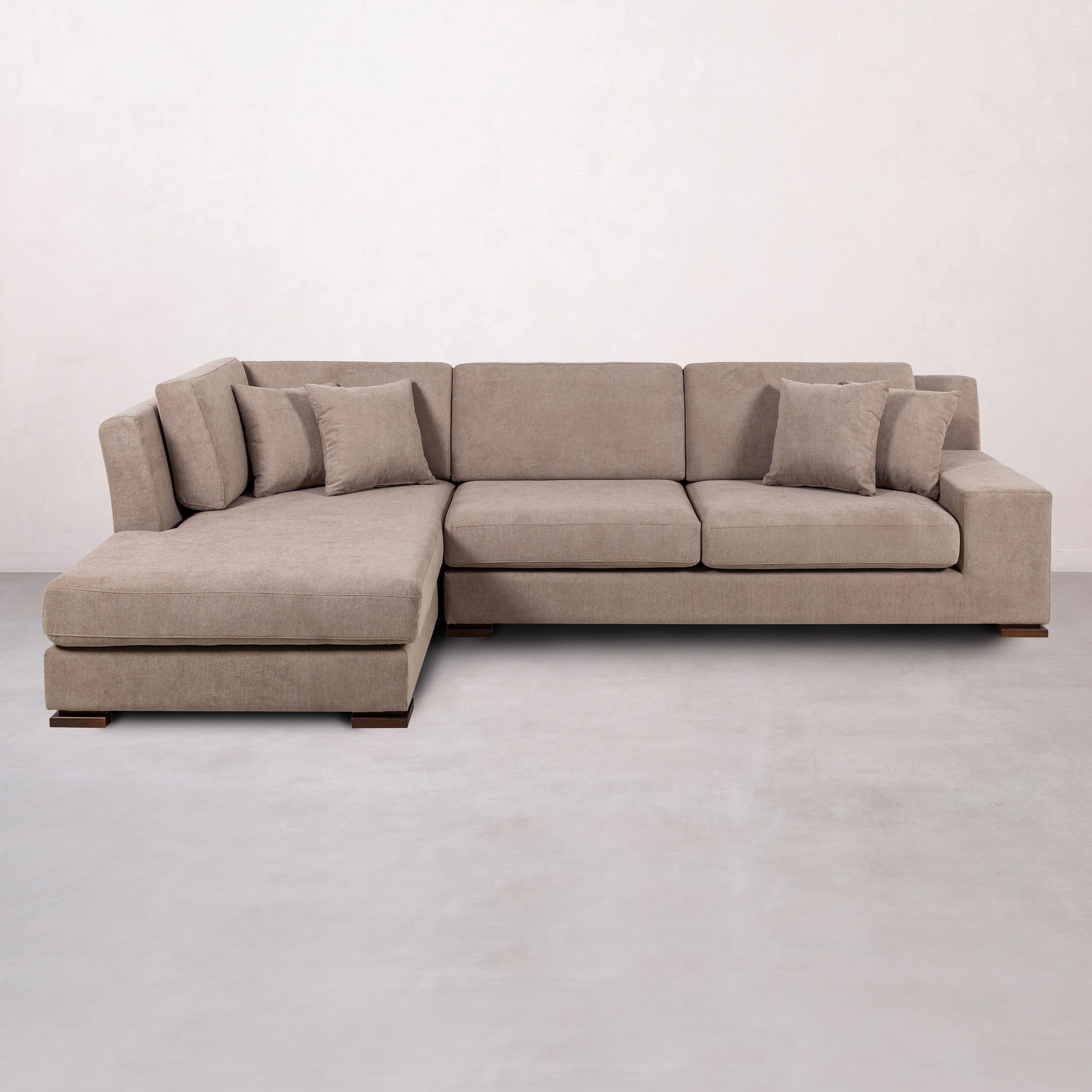 CAPRI VİZON AHŞAP AYAK L KOLTUK SAĞ