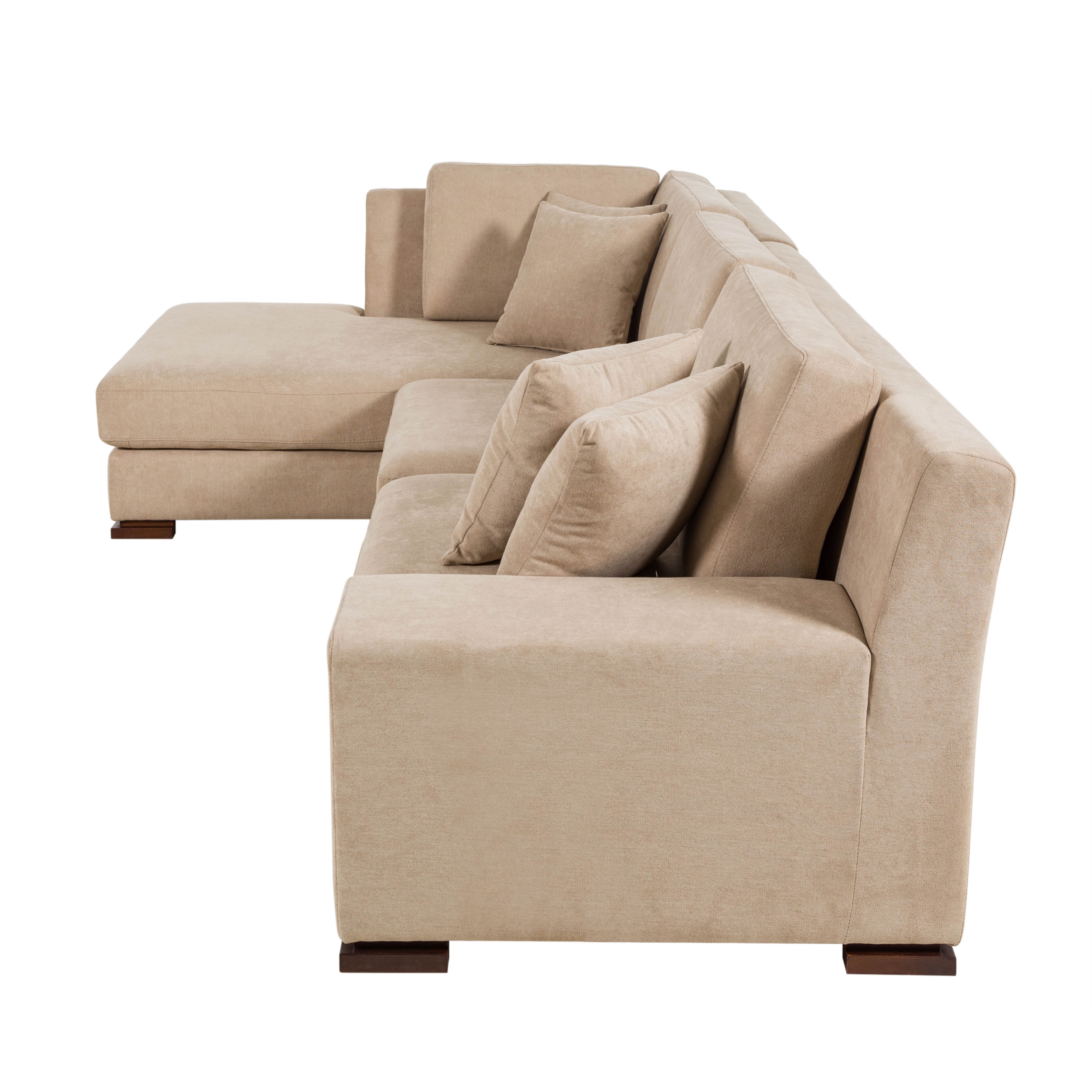 CAPRI BEJ AHŞAP AYAK L KOLTUK SAĞ