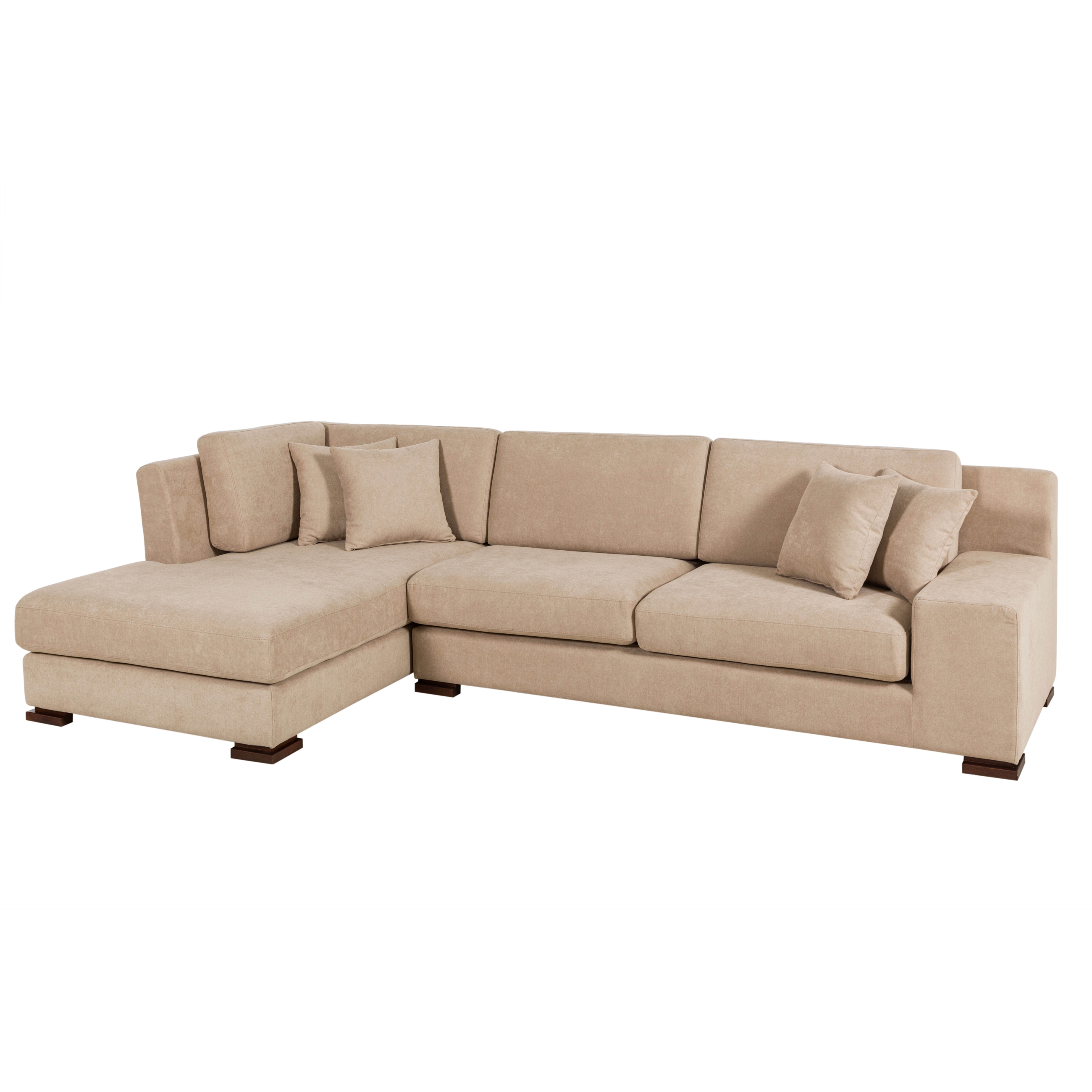 CAPRI BEJ AHŞAP AYAK L KOLTUK SAĞ