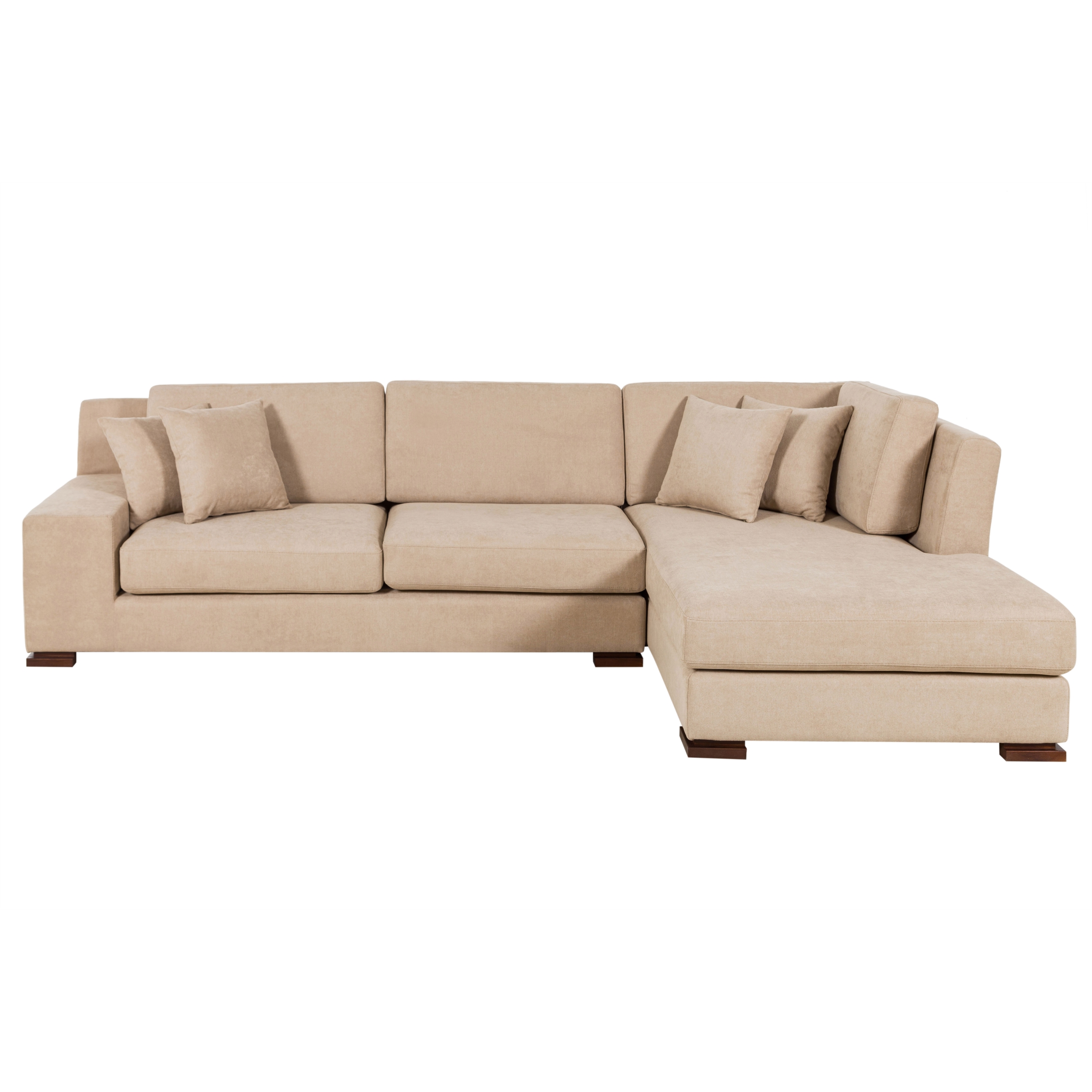 CAPRI BEJ AHŞAP AYAK L KOLTUK SOL