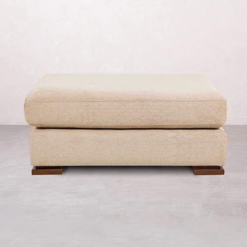  CAPRI AHŞAP AYAK PUF BEJ