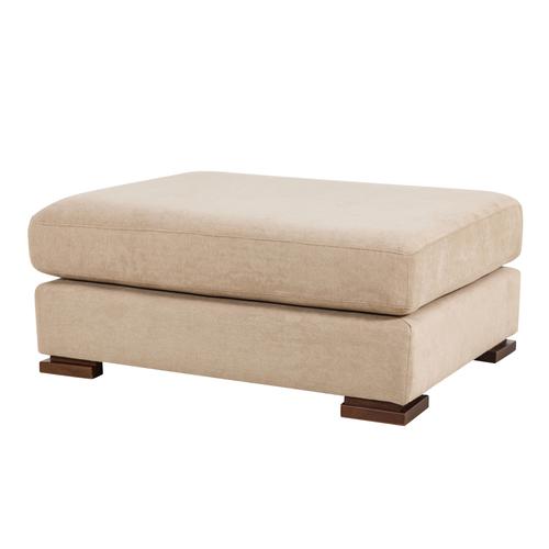  CAPRI AHŞAP AYAK PUF BEJ