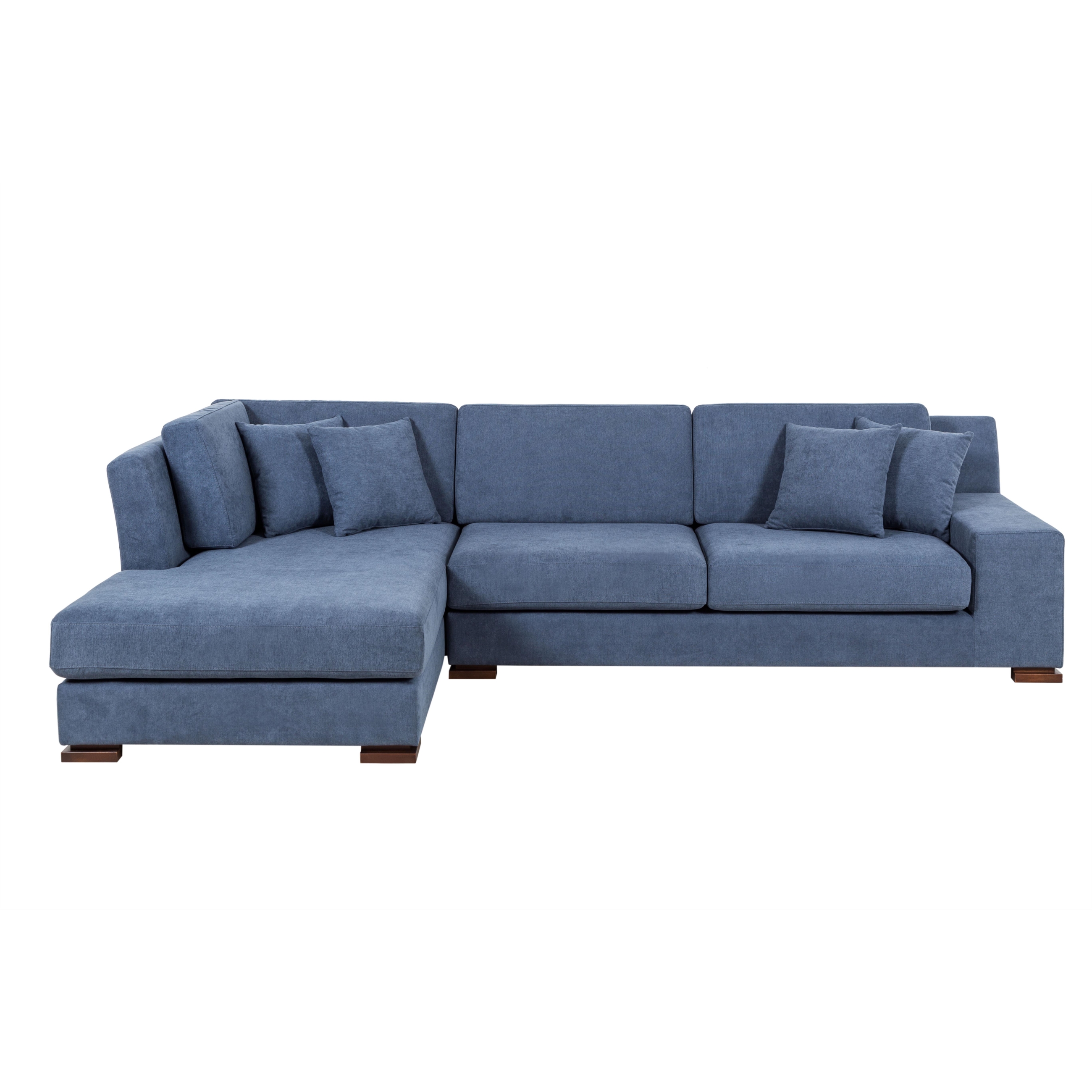 CAPRI LACİVERT AHŞAP AYAK L KOLTUK SAĞ