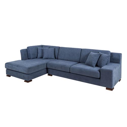  CAPRI LACİVERT AHŞAP AYAK L KOLTUK SAĞ