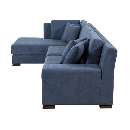  CAPRI LACİVERT AHŞAP AYAK L KOLTUK SAĞ