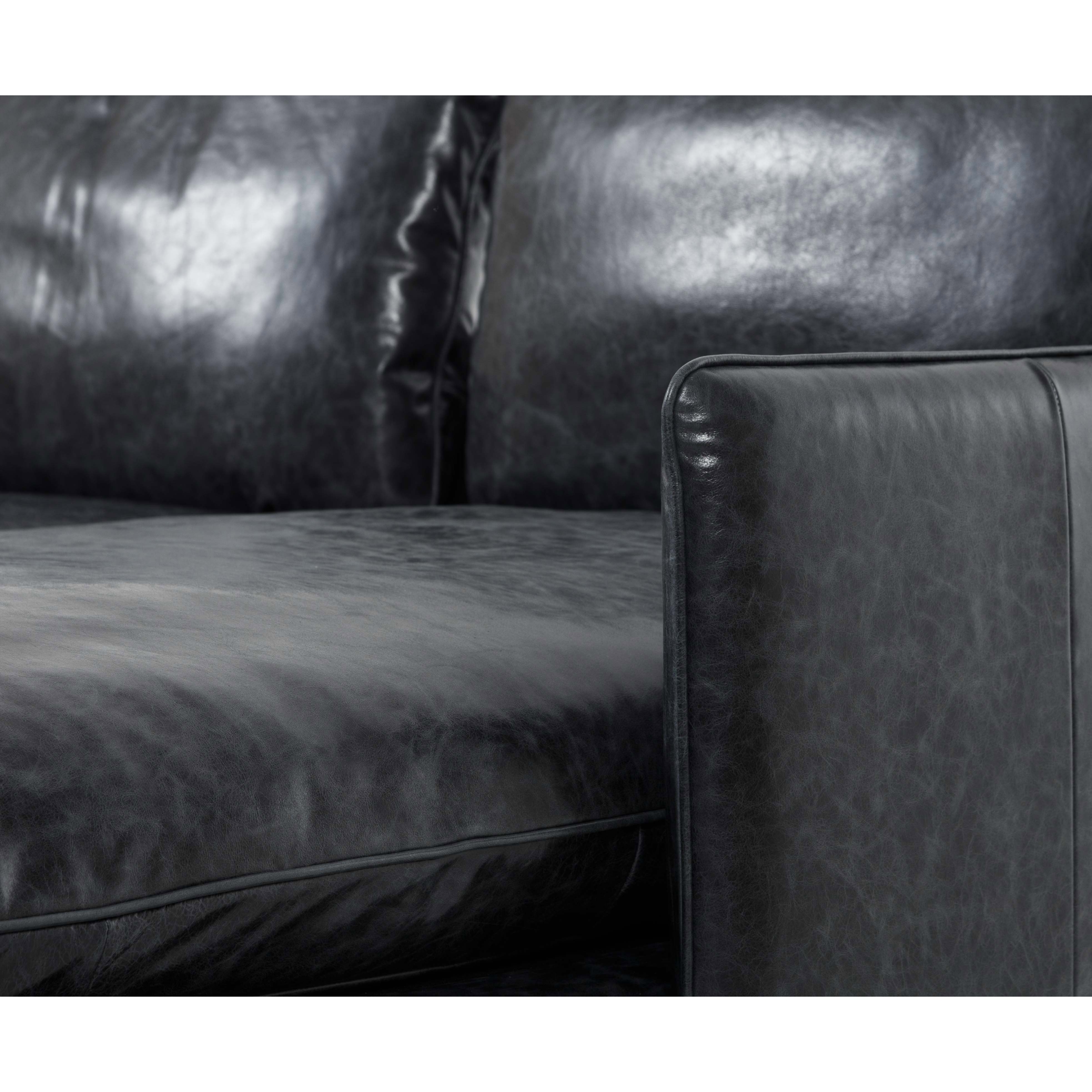 BALI DERİ L KOLTUK SOL SİYAH