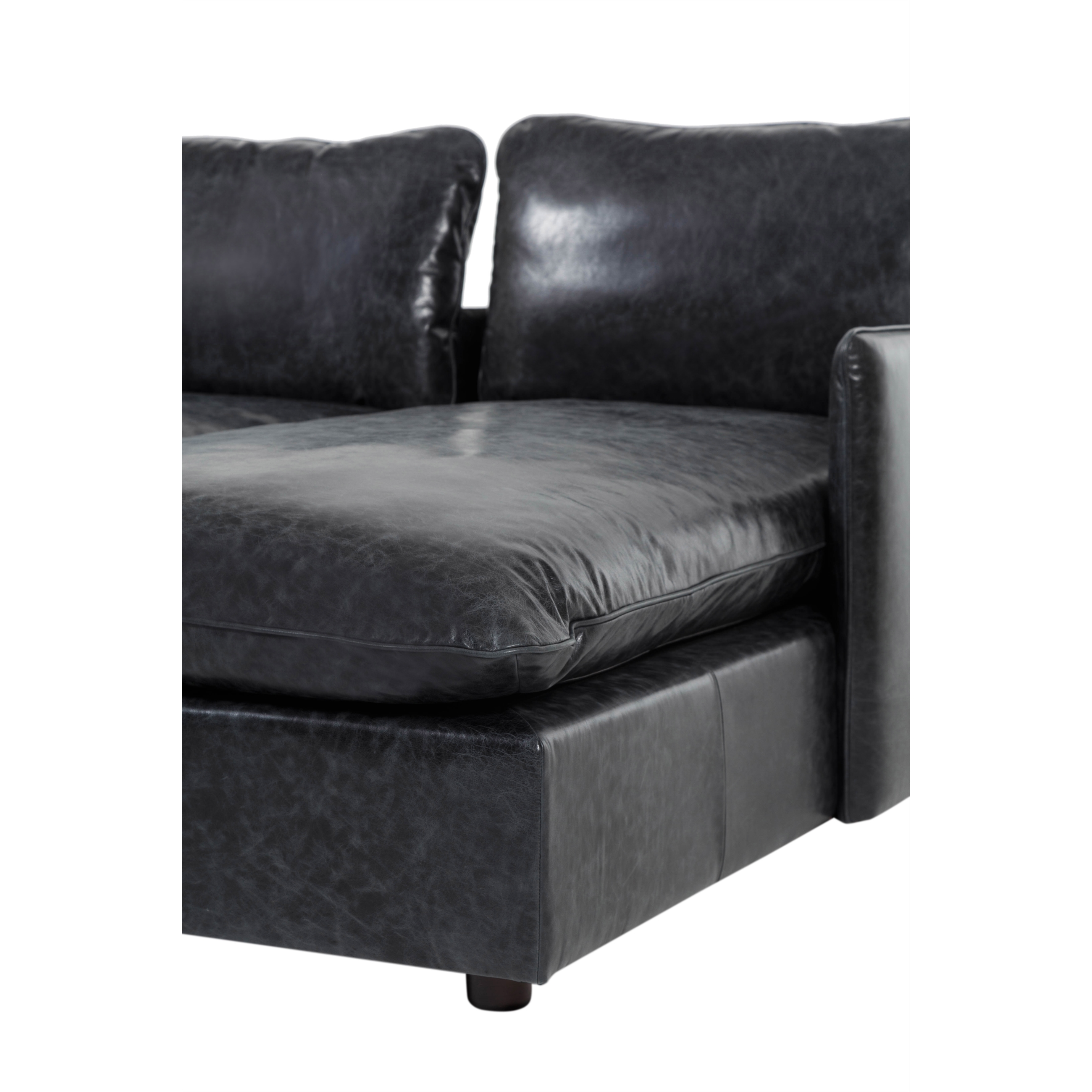 BALI DERİ L KOLTUK SOL SİYAH