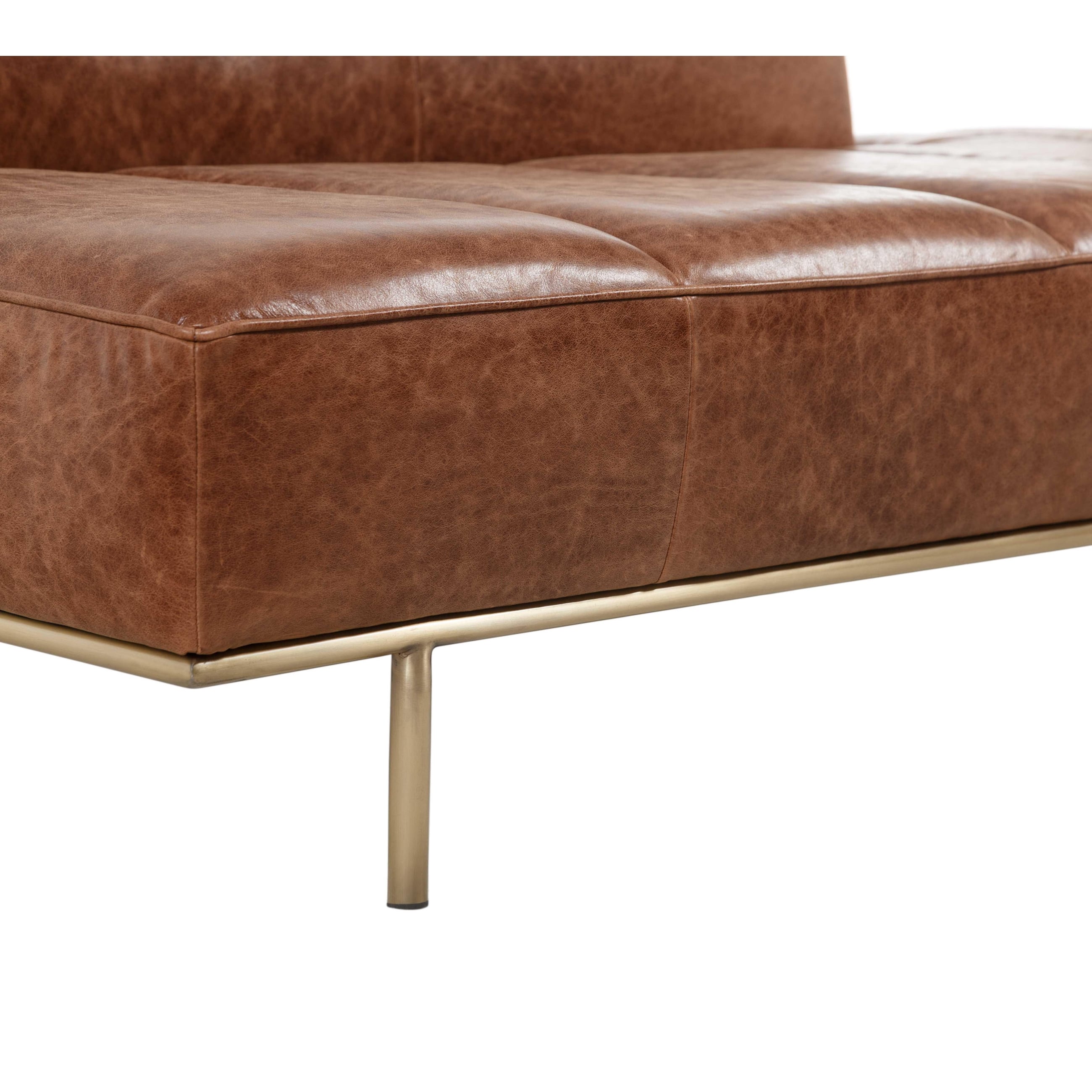 ELONA DERİ DAYBED KAHVERENGİ