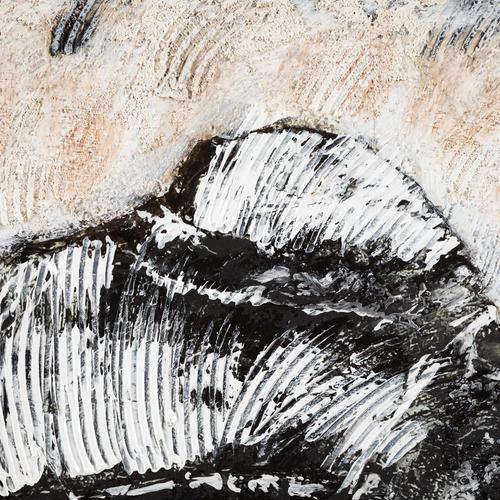 FOSSIL FISH YAĞLIBOYA TABLO 100X100CM