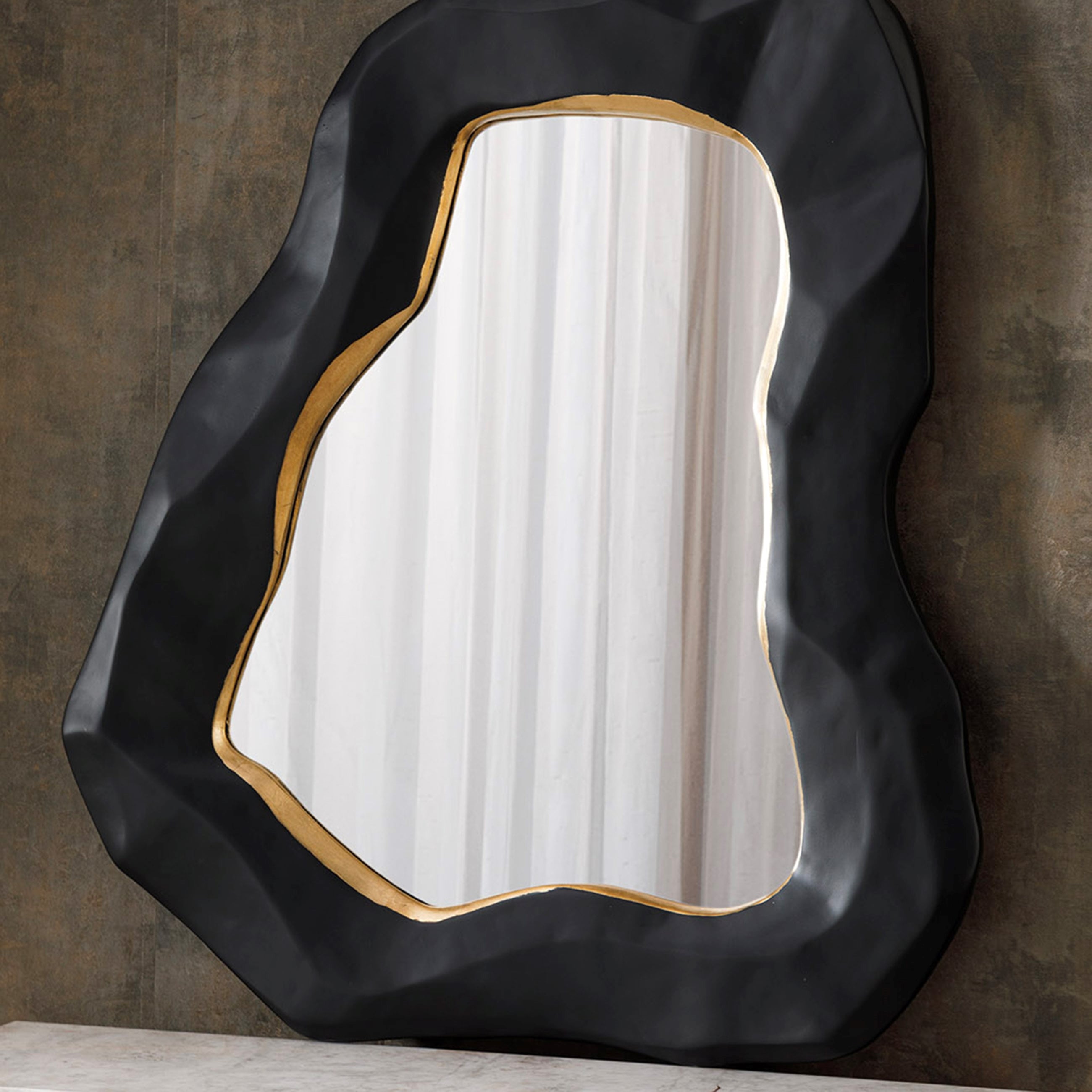 MORPHY DUVAR AYNASI SİYAH 94X81 CM