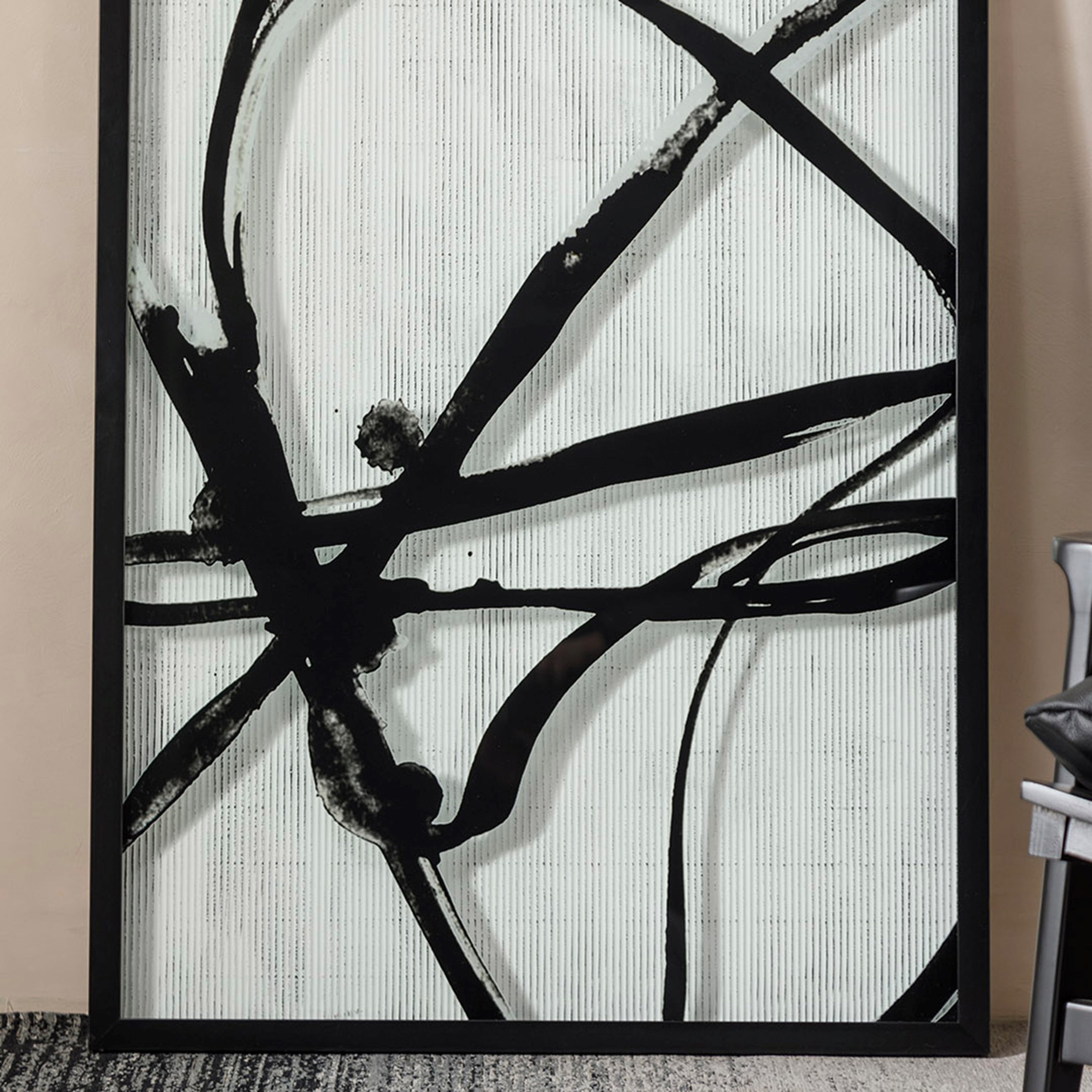 SCRACTH ÇERÇEVELİ CAM BASKI PANO 77X102 CM