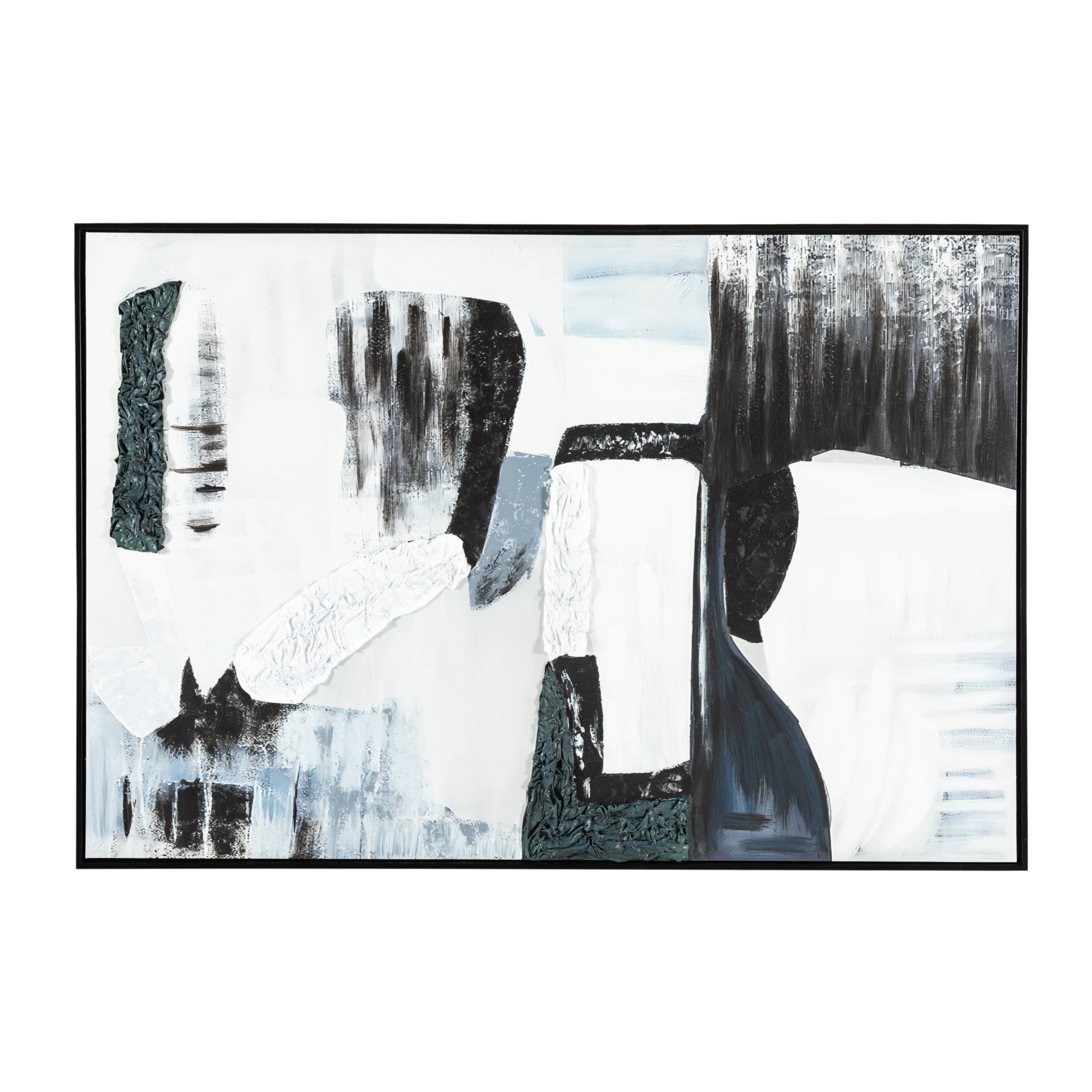 GREYSTRACT ÇERÇEVELİ YAĞLIBOYA TABLO 120X180CM