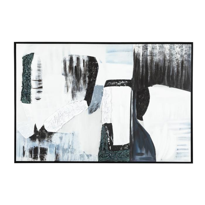 GREYSTRACT ÇERÇEVELİ YAĞLIBOYA TABLO 120X180CM