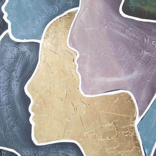 PERSONA ÇERÇEVELİ YAĞLIBOYA TABLO 103X103 CM