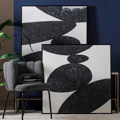 THAI STONE II ÇERÇEVELİ YAĞLIBOYA TABLO 100X100 CM