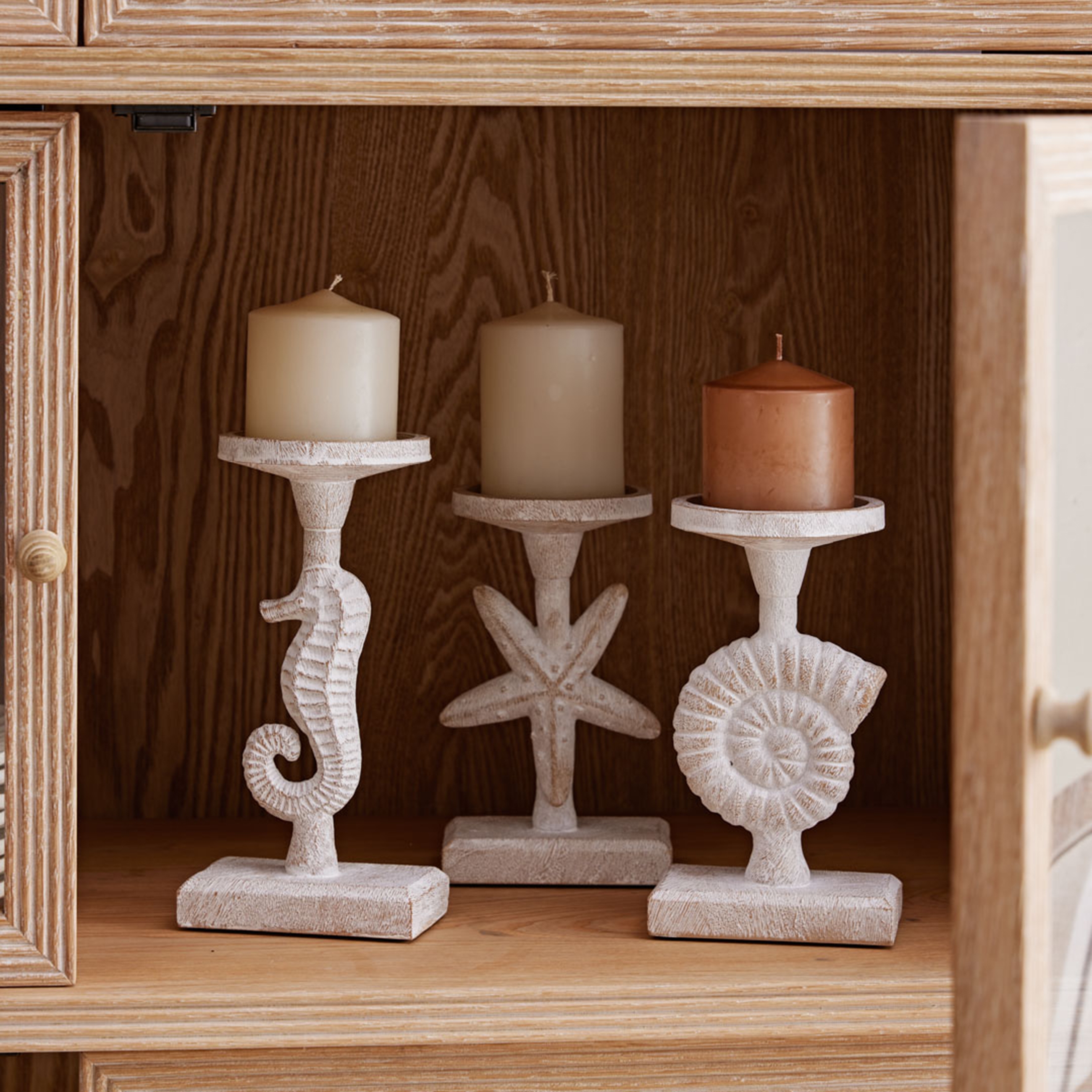 SEAHORSE MUMLUK BEYAZ 11X10X23 CM