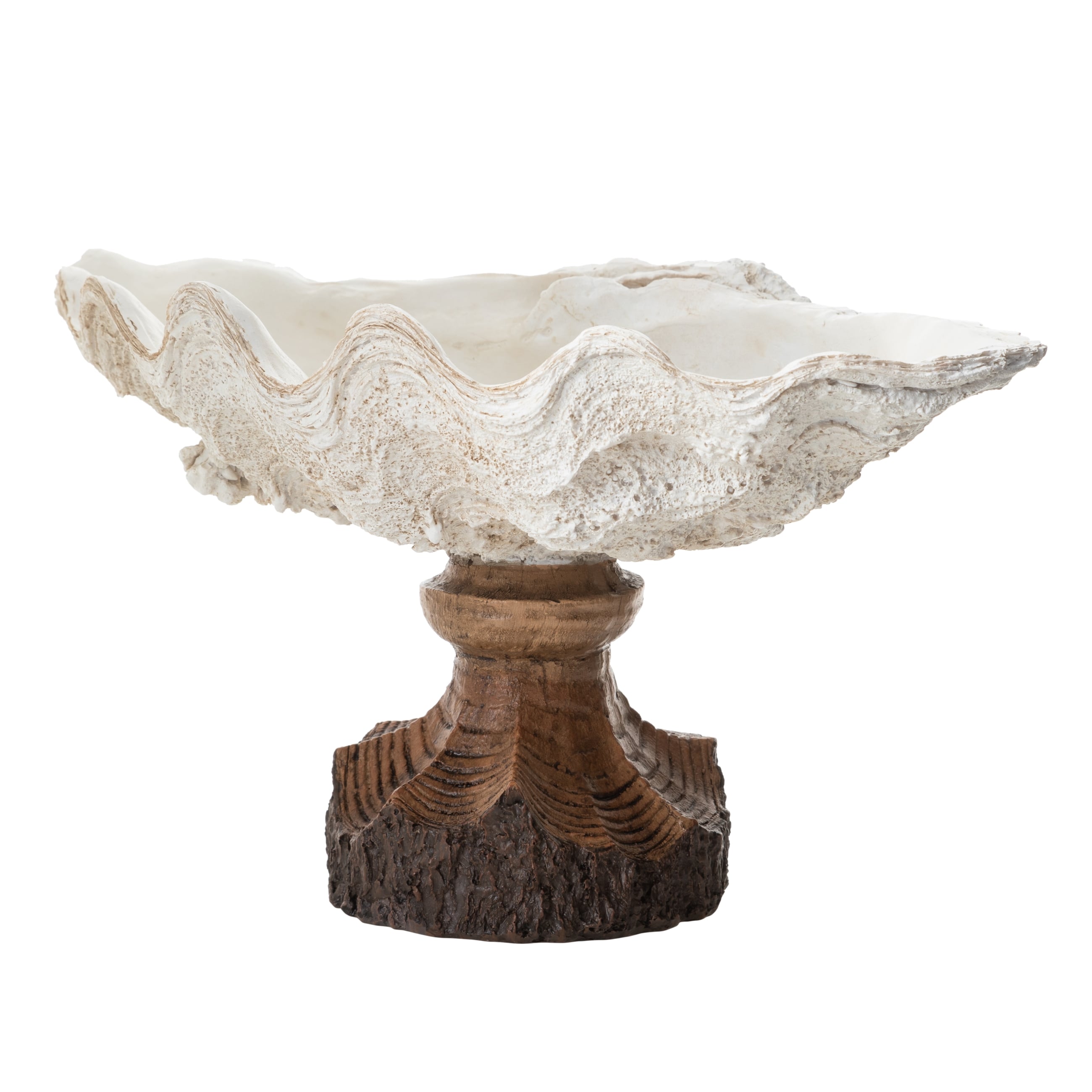 SHELL DEKORATİF KASE BEYAZ 45X25X23 CM