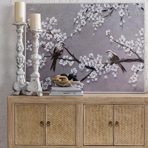 SPRING BIRDS ÇERÇEVELİ YAĞLIBOYA TABLO 90X120CM