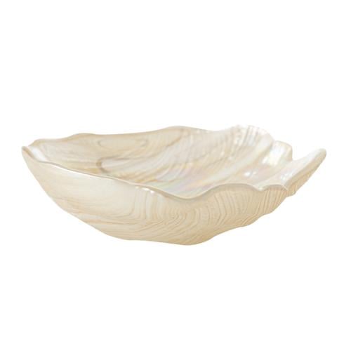  OYSTER DEKORATİF TABAK KREM 16 CM
