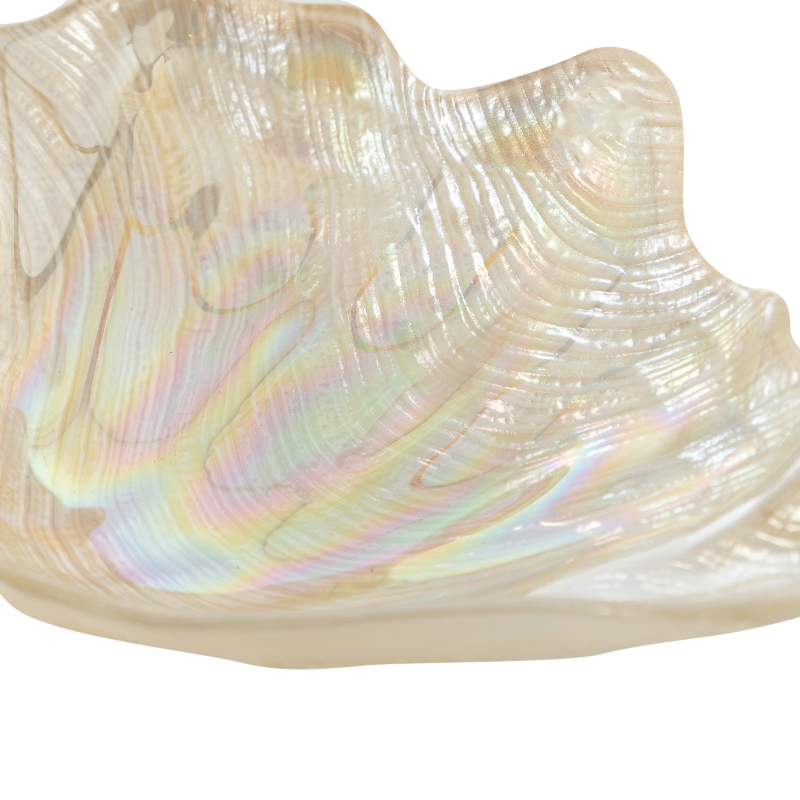 OYSTER DEKORATİF TABAK KREM 16 CM