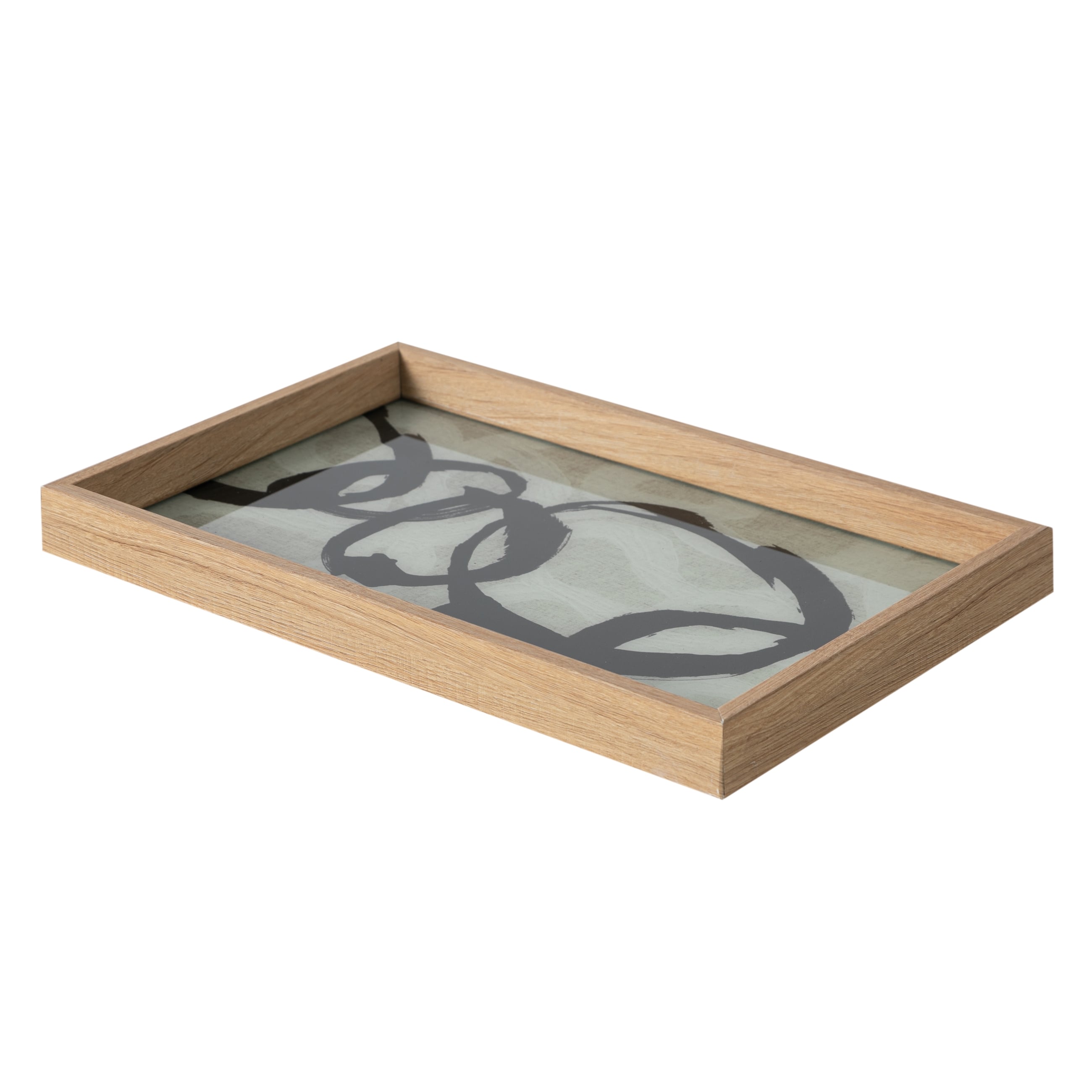 LOOP DEKORATİF TEPSİ NATURAL 25X40CM