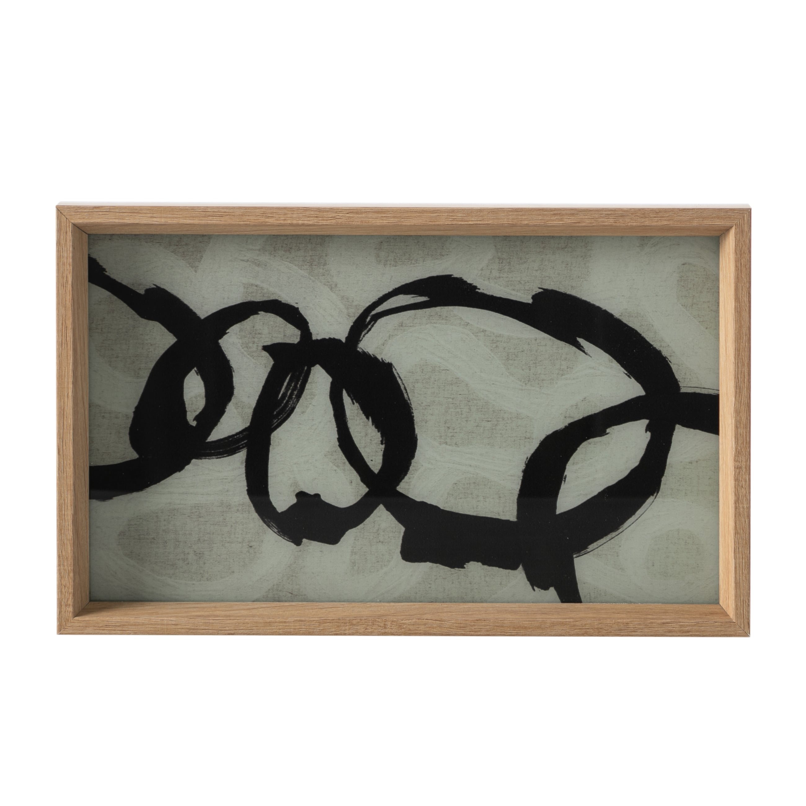 LOOP DEKORATİF TEPSİ NATURAL 25X40CM