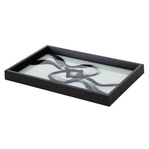  HUMAN DEKORATİF TEPSİ SİYAH 25X40CM