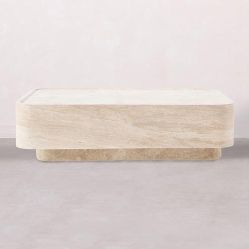  TRAVERTEN CURVE KAHVE SEHPASI 120