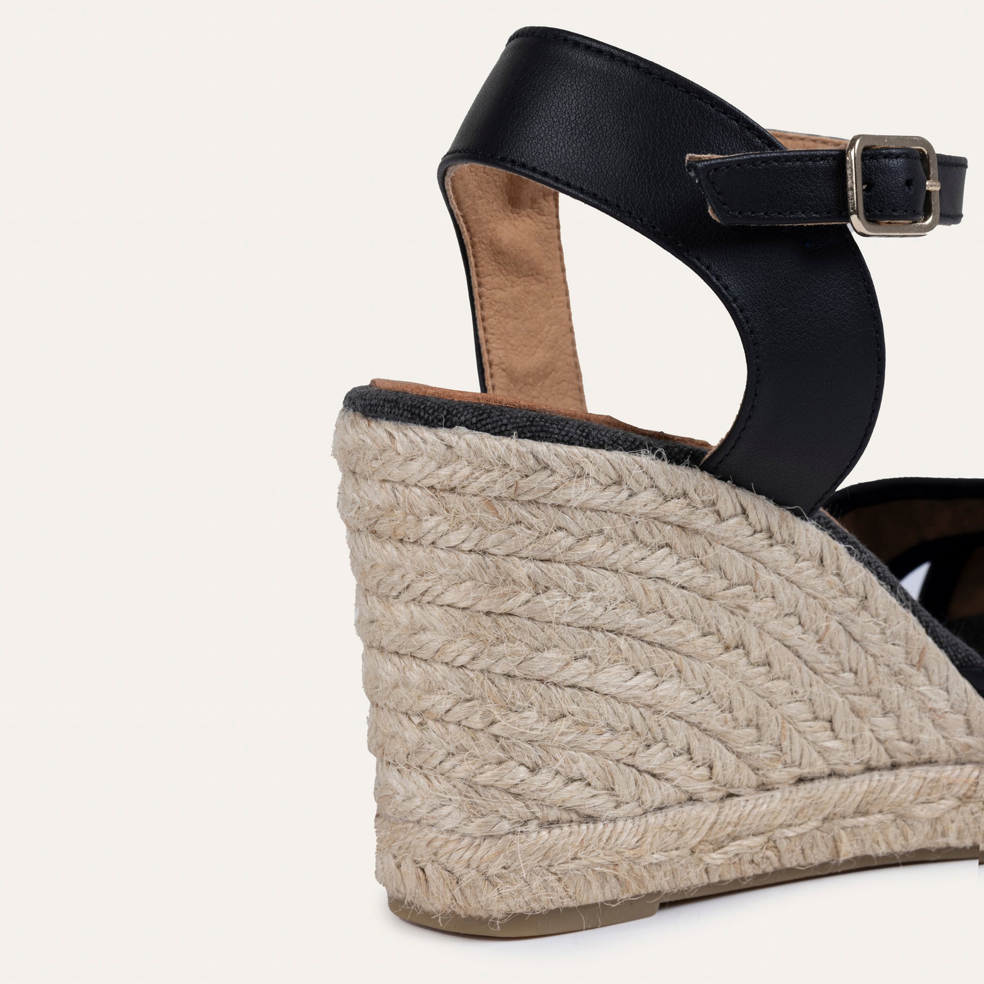 BANTLI HASIR DOLGU TOPUKLU AYAKKABI