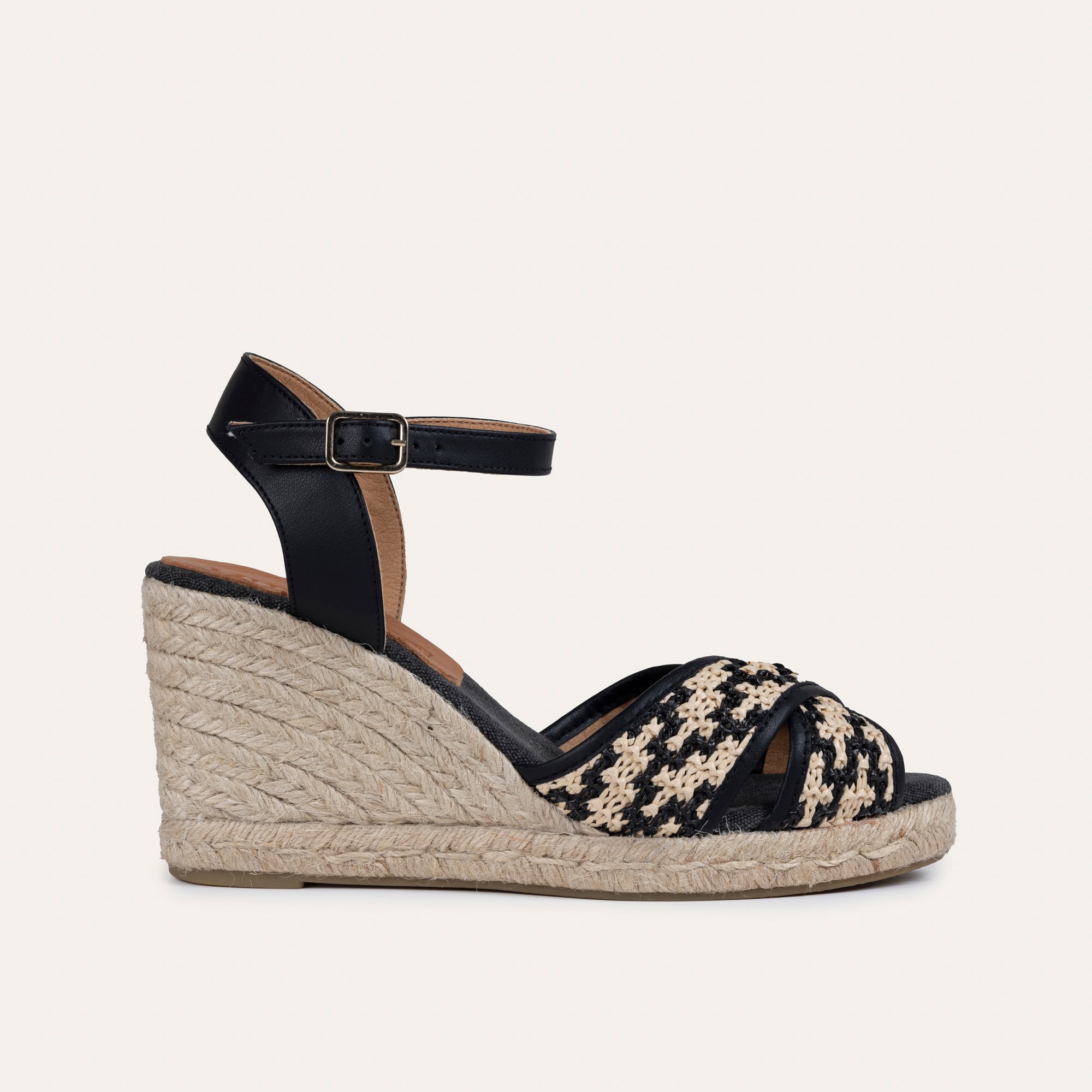 BANTLI HASIR DOLGU TOPUKLU AYAKKABI