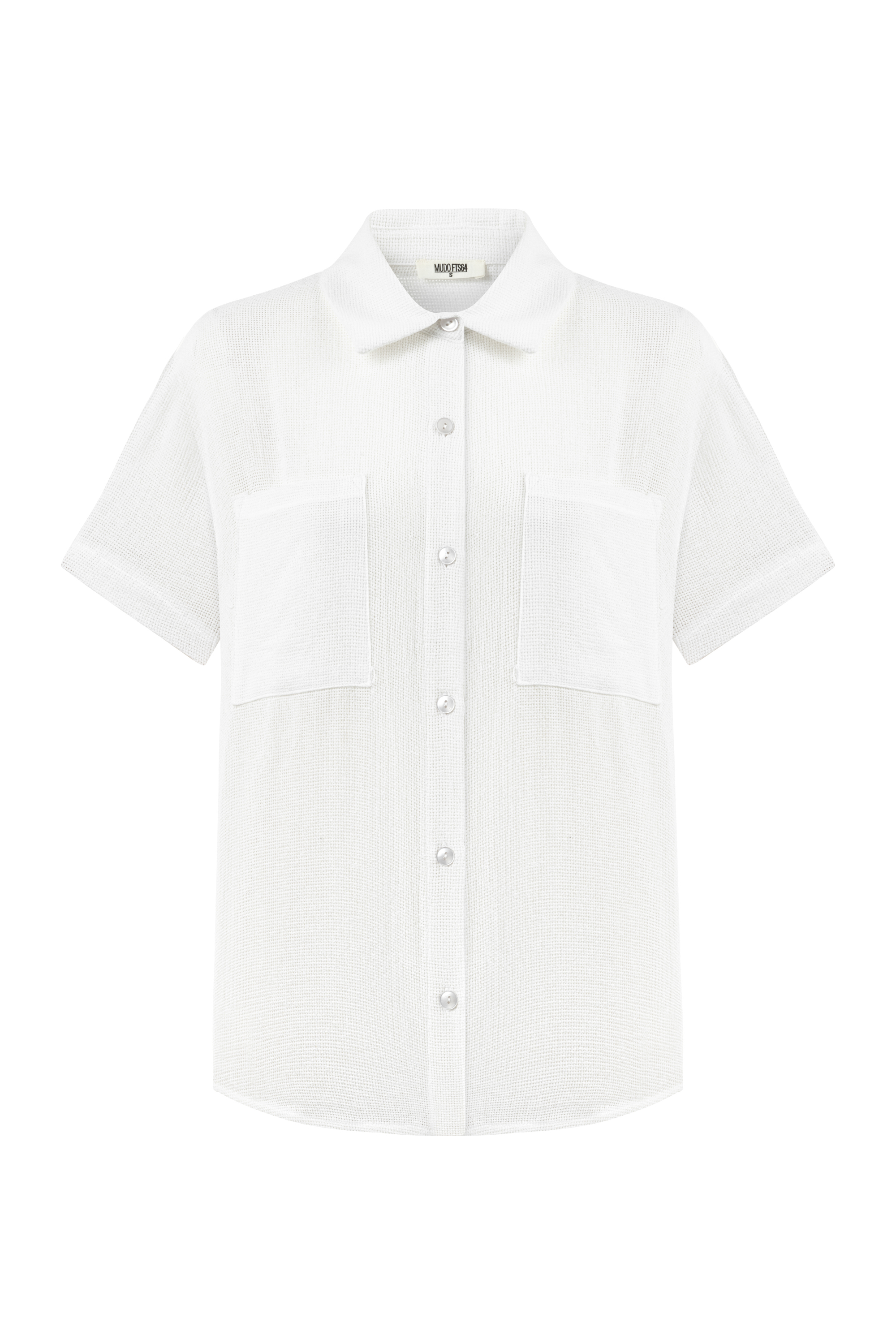 PAMUK KARIŞIMLI OVERSIZE GÖMLEK