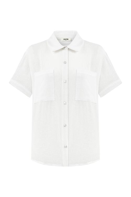  PAMUK KARIŞIMLI OVERSIZE GÖMLEK