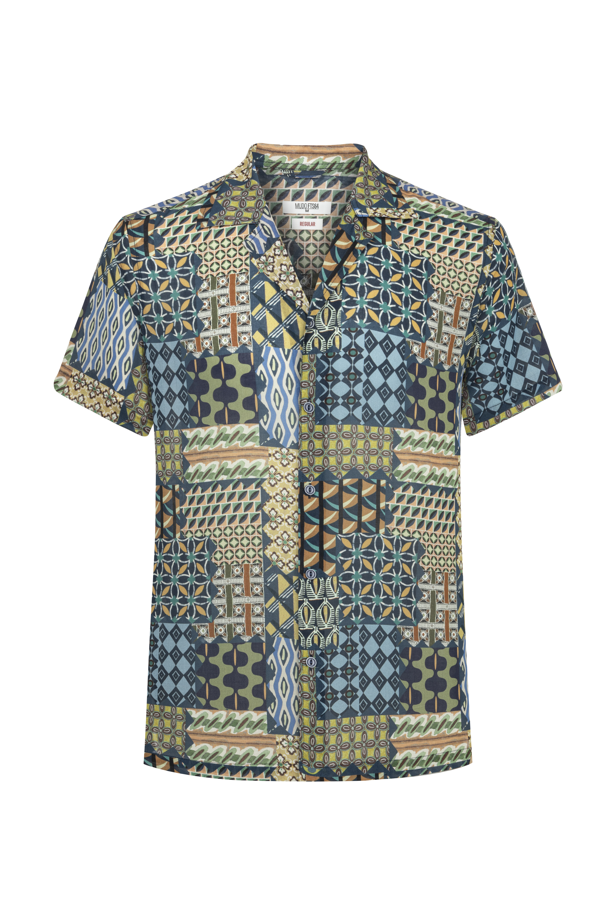 BASKILI REGULAR FIT GÖMLEK