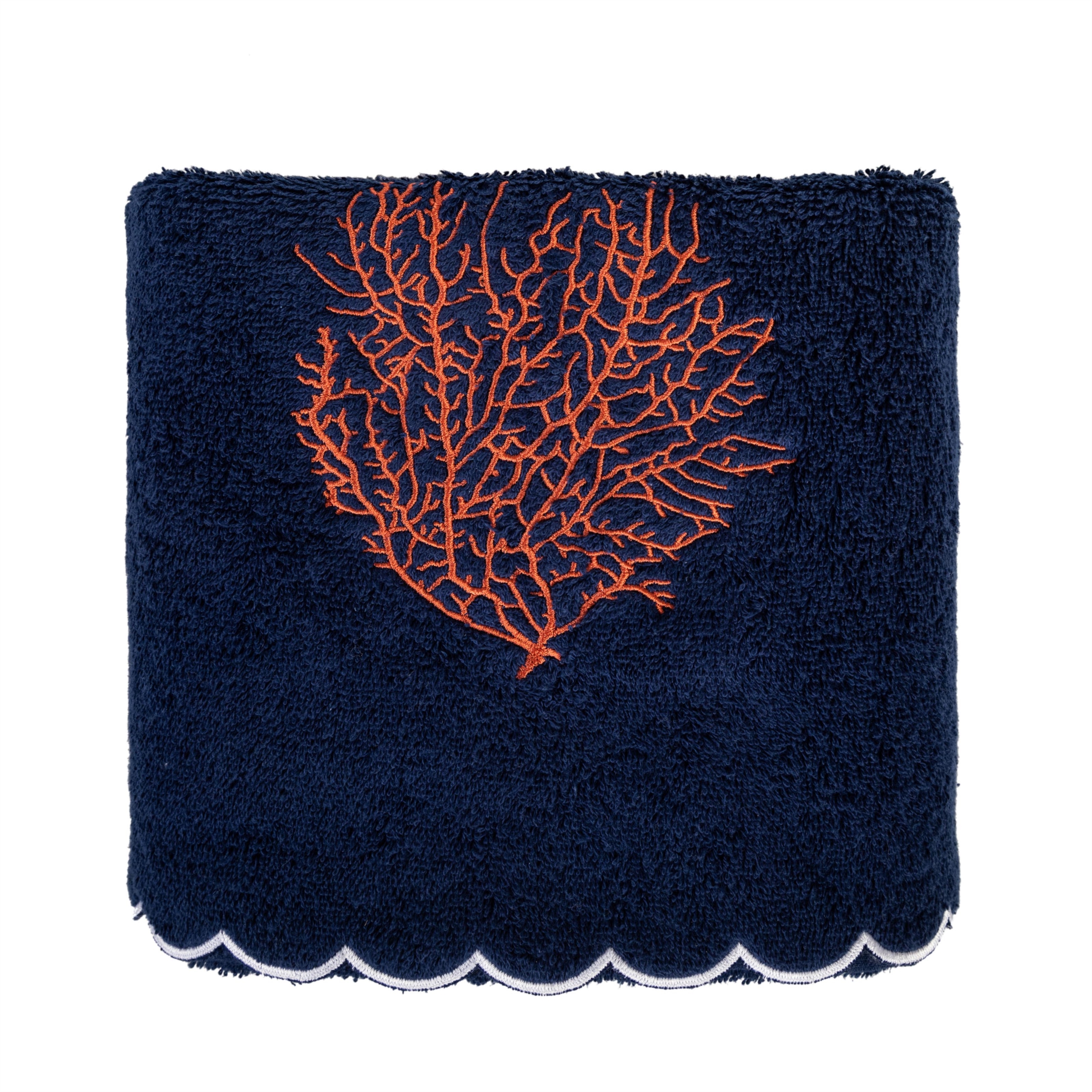 MARİN MERCAN YÜZ HAVLUSU LACİVERT 50X80