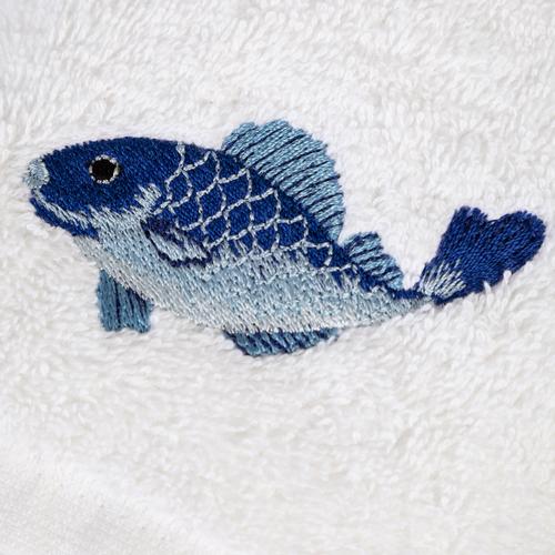  MARİN BALIK EL HAVLUSU BEYAZ 30X50