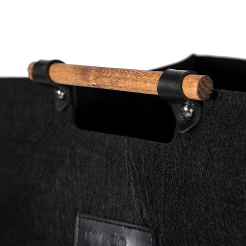  DODIE KEÇE ÇAMAŞIR SEPETİ SİYAH 29,5X37,5X52,5