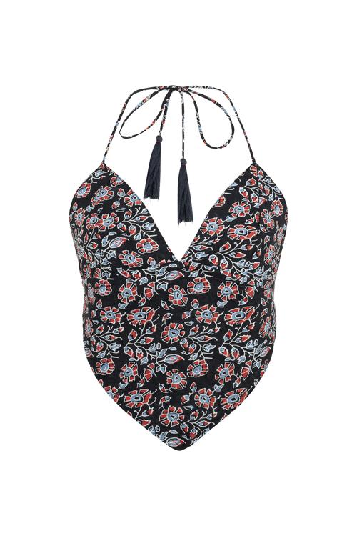  ETNİK BASKILI V YAKA SMART BLUZ