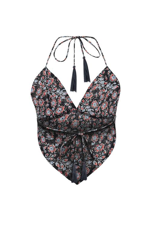  ETNİK BASKILI V YAKA SMART BLUZ