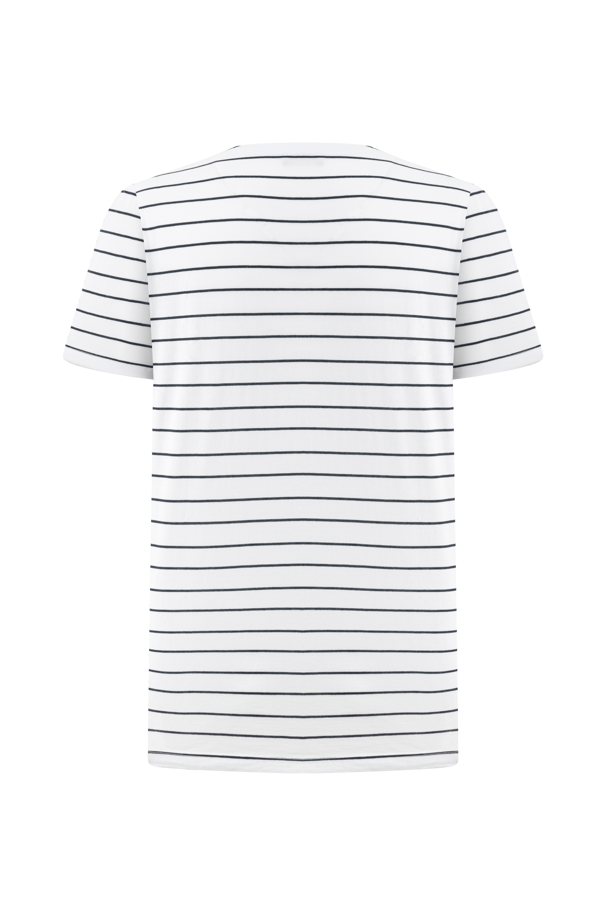 ÇİZGİLİ BİSİKLET YAKA T-SHIRT