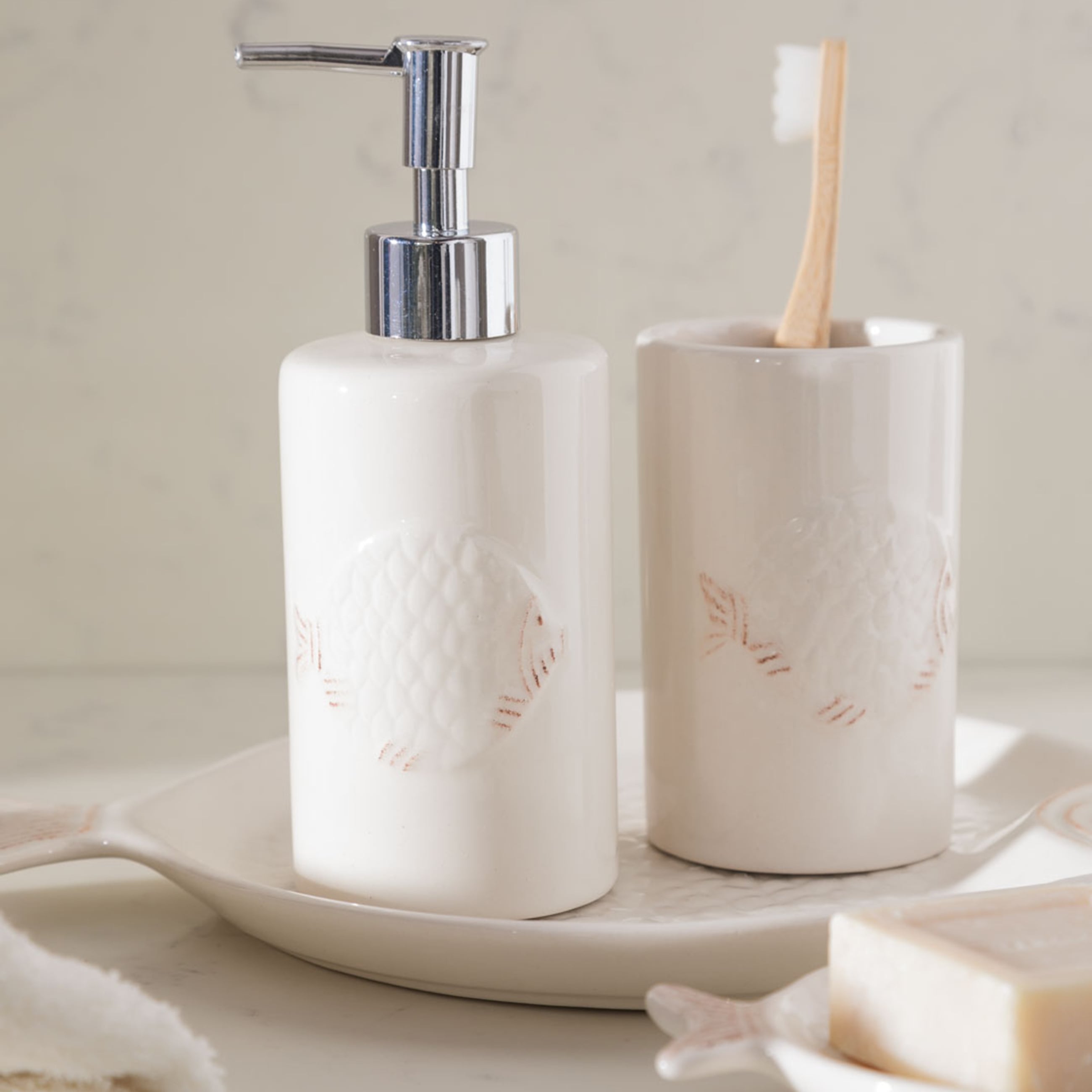 MARINE FISH 4'LÜ KUTULU BANYO SETİ