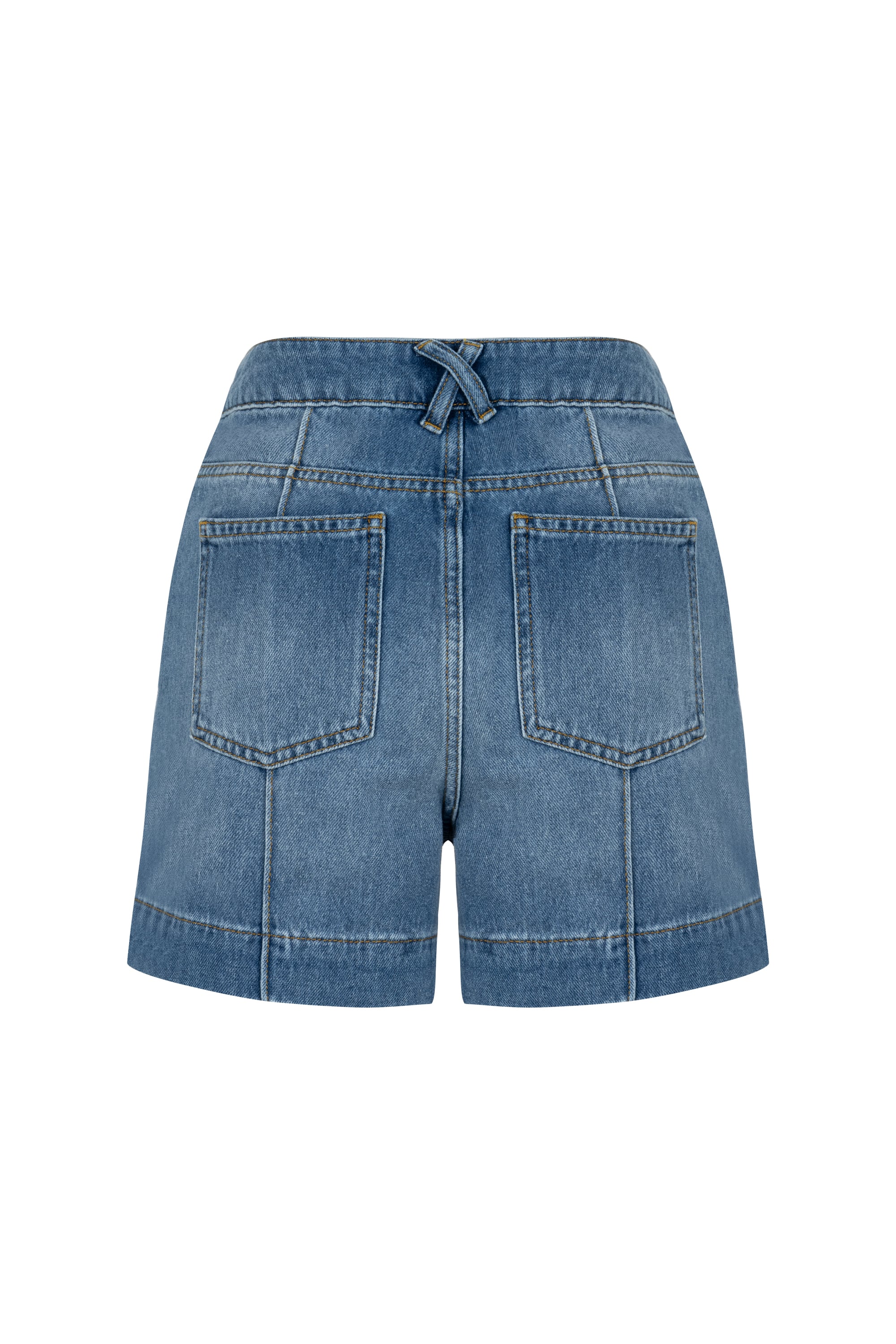 CEP DETAYLI JEAN MİNİ ŞORT