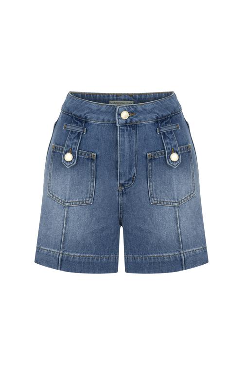  CEP DETAYLI JEAN MİNİ ŞORT
