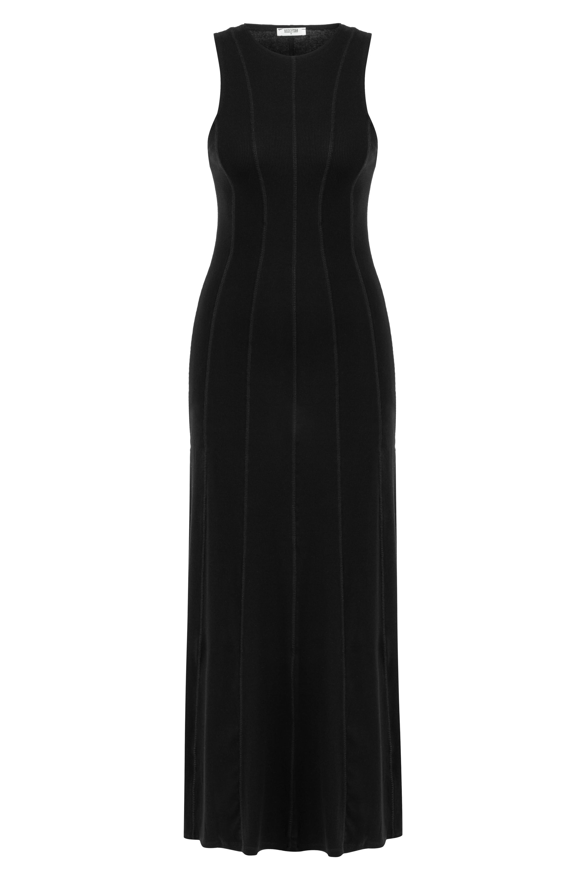 PAMUKLU HALTER YAKA UZUN ELBİSE