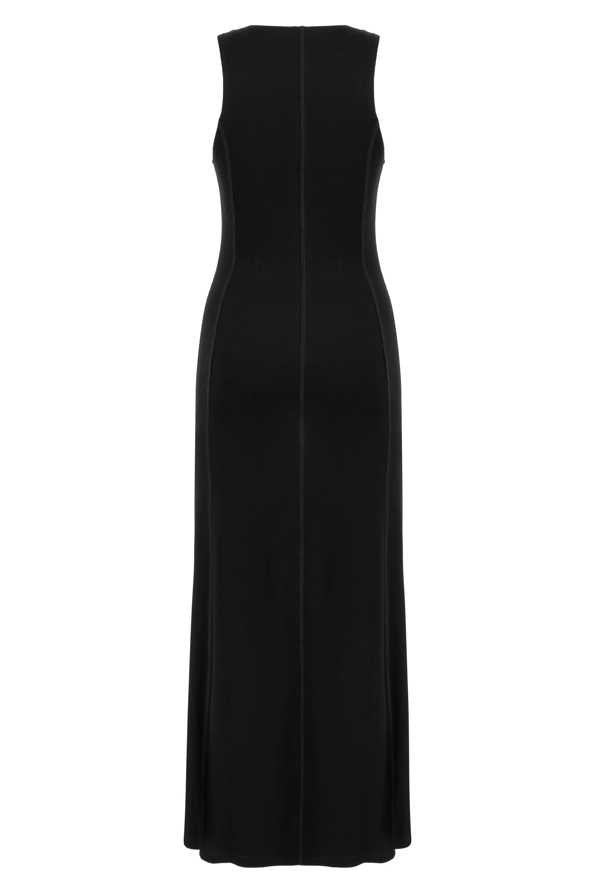 PAMUKLU HALTER YAKA UZUN ELBİSE