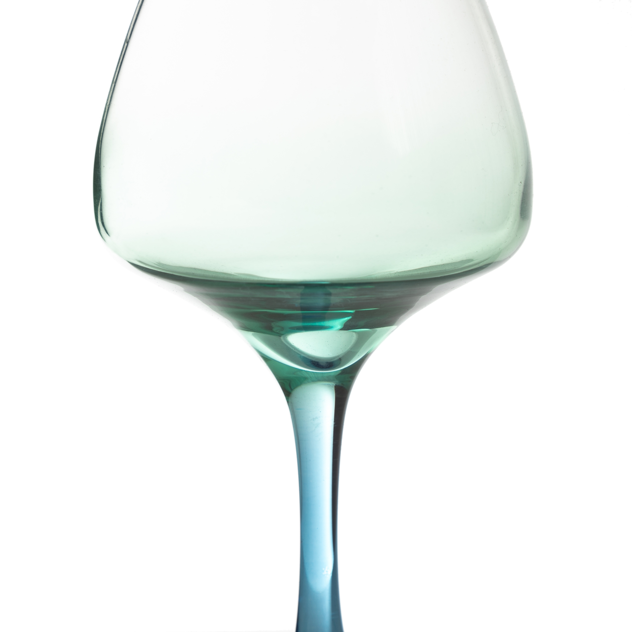 LOU YEŞİL & MAVİ KADEH 6'LI 550ML