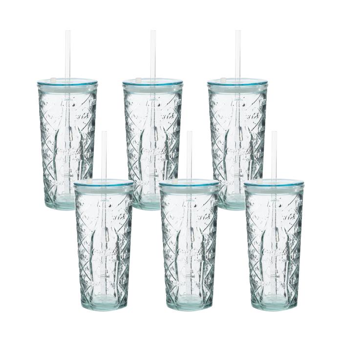 RECYCLE NO:5 PİPETLİ BARDAK 6'LI  500CC