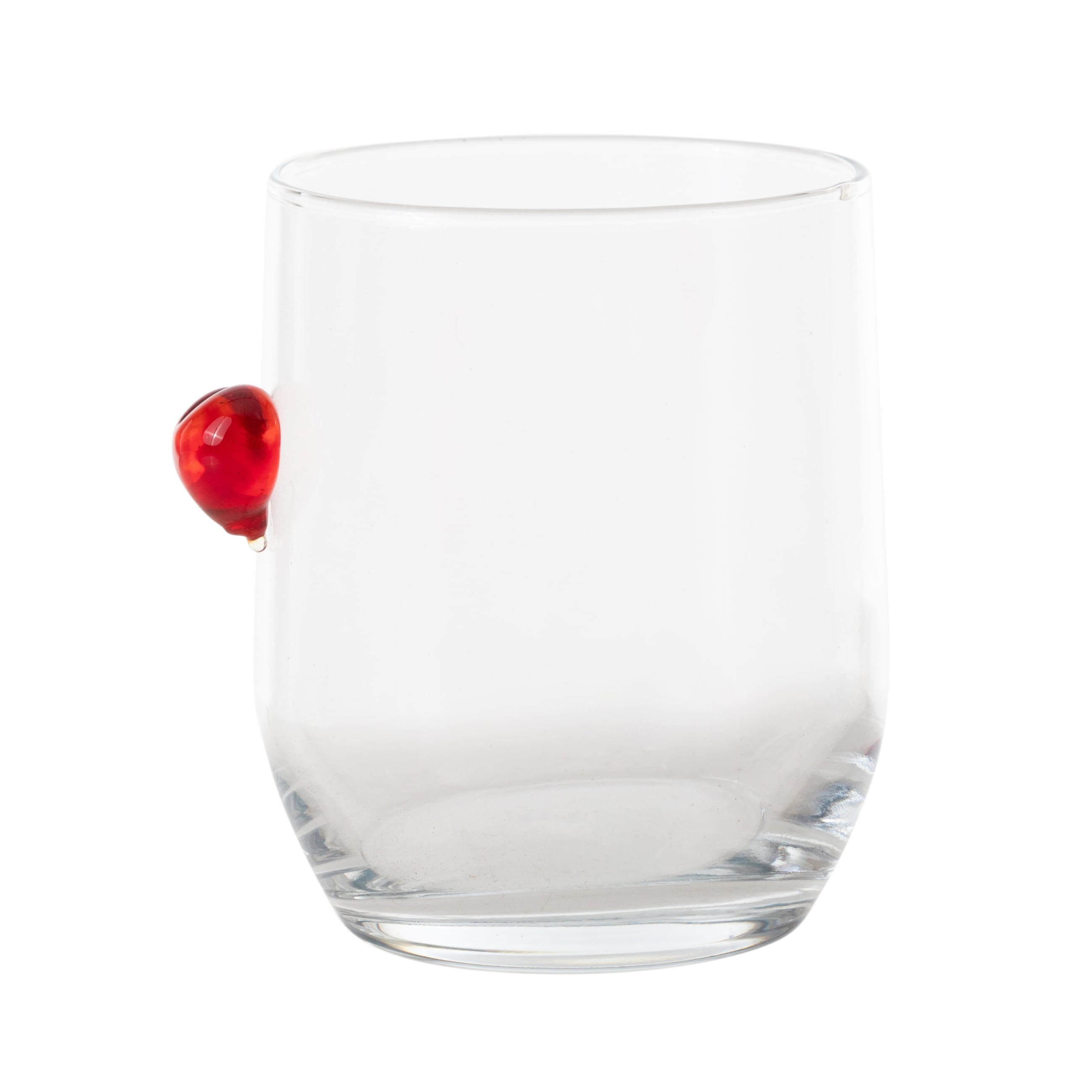 KALP FİGÜRLÜ BARDAK-KIRMIZI  205 ML