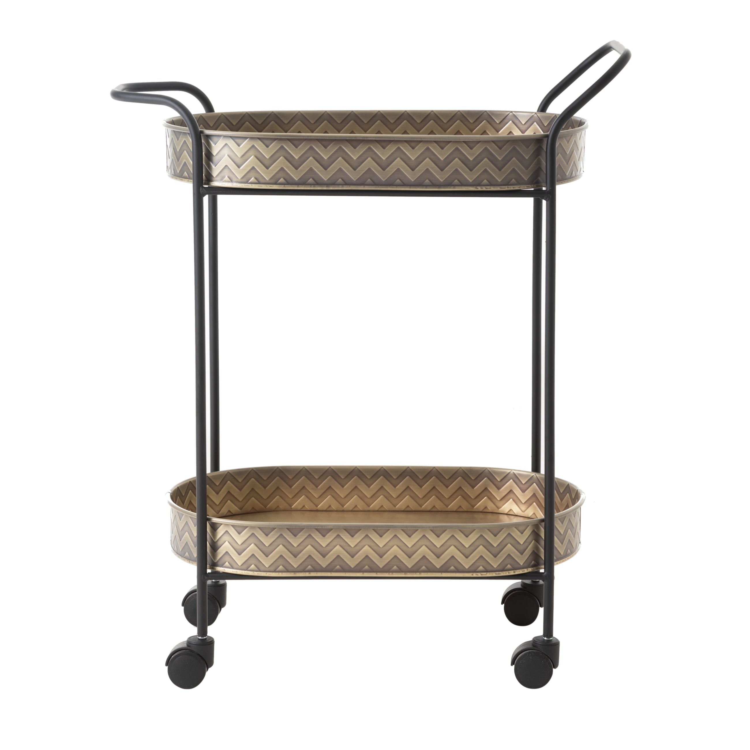 GOLD 2 KATLI OVAL SERVİS ARABASI